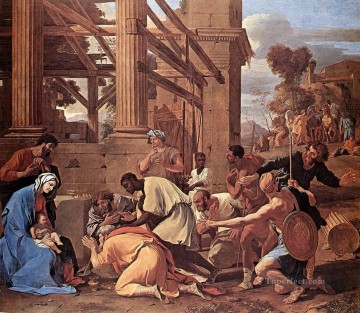 company of captain reinier reael known as themeagre company Painting - Adoration of the Magi classical painter Nicolas Poussin